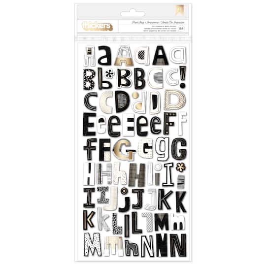 Thickers&#x2122; Vicki Boutin Print Shop Alphabet Chipboard Stickers